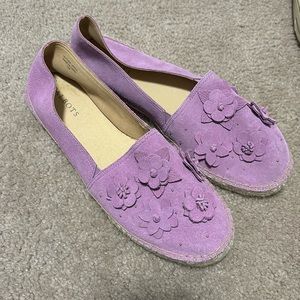 NWOT tags Talbots Izzy espadrilles purple size 11 women’s